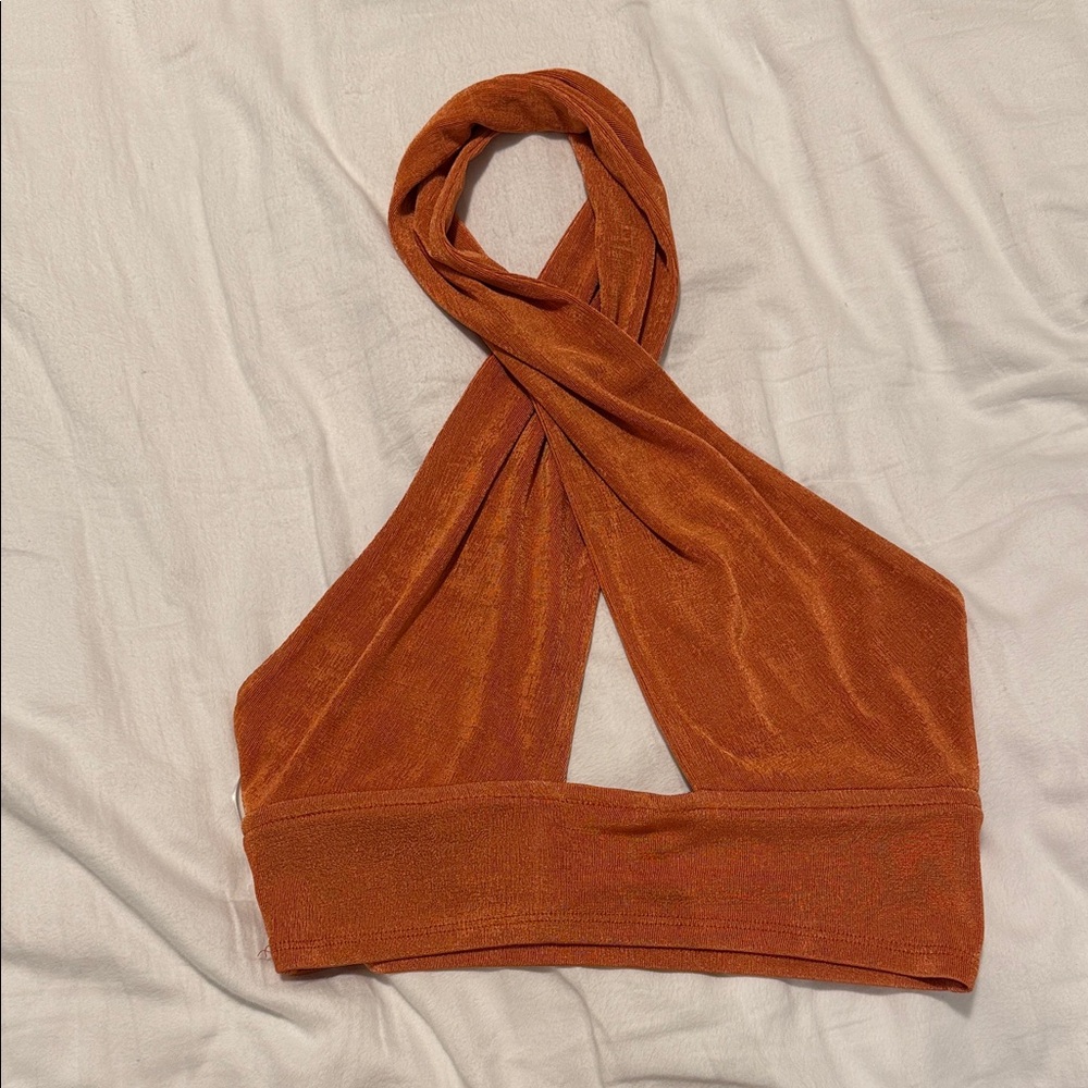 Hello Molly Rust Crop Top